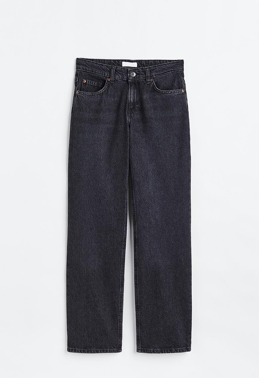 H&M - Straight low jeans - dark grey
