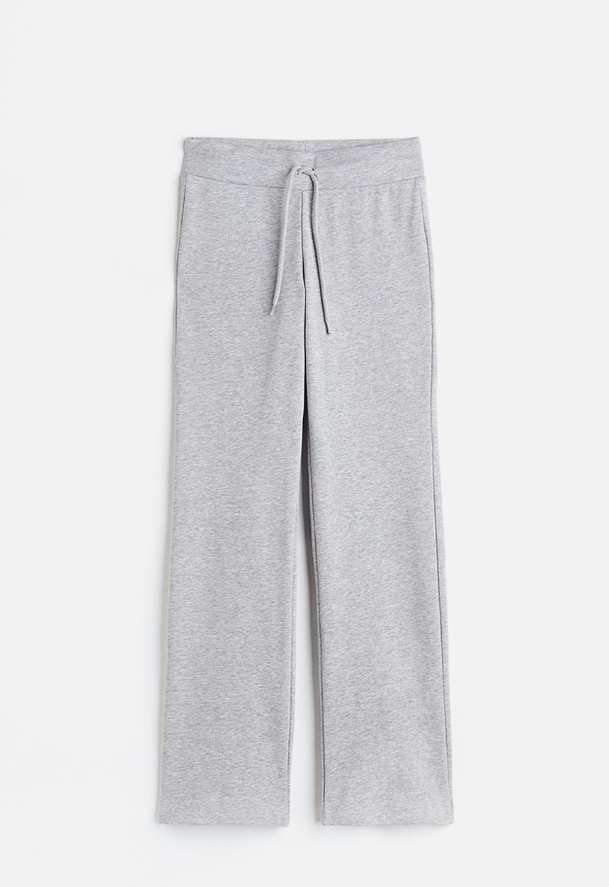 H&M - Straight joggers - light grey marl 