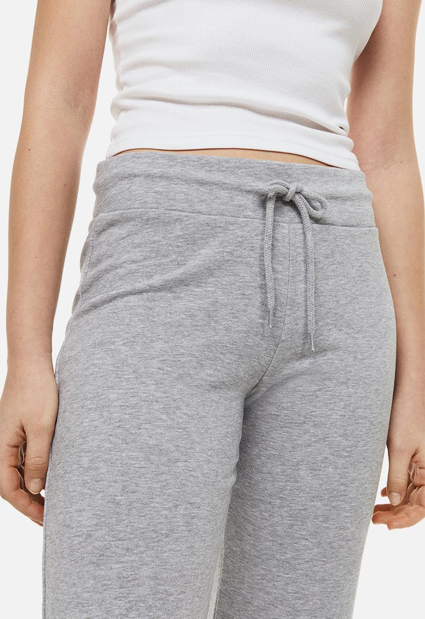 H&M - Straight joggers - light grey marl 