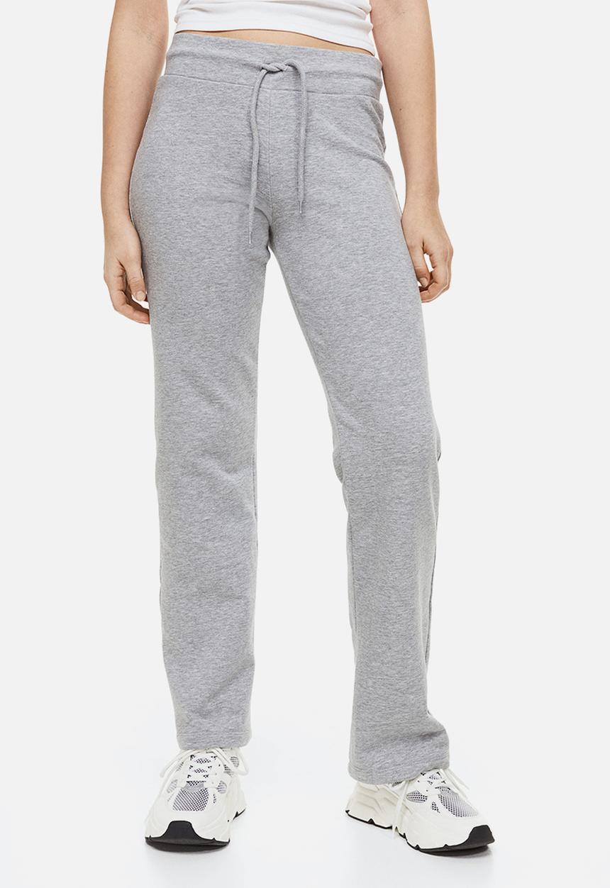 H&M - Straight joggers - light grey marl 