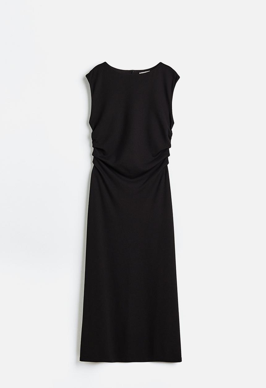 H&M - Gathered dress - black