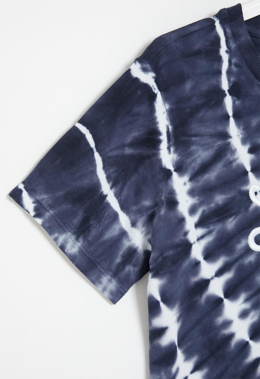 GUESS - Tie & dye short sleeve T-shirt - smart blue tie dye