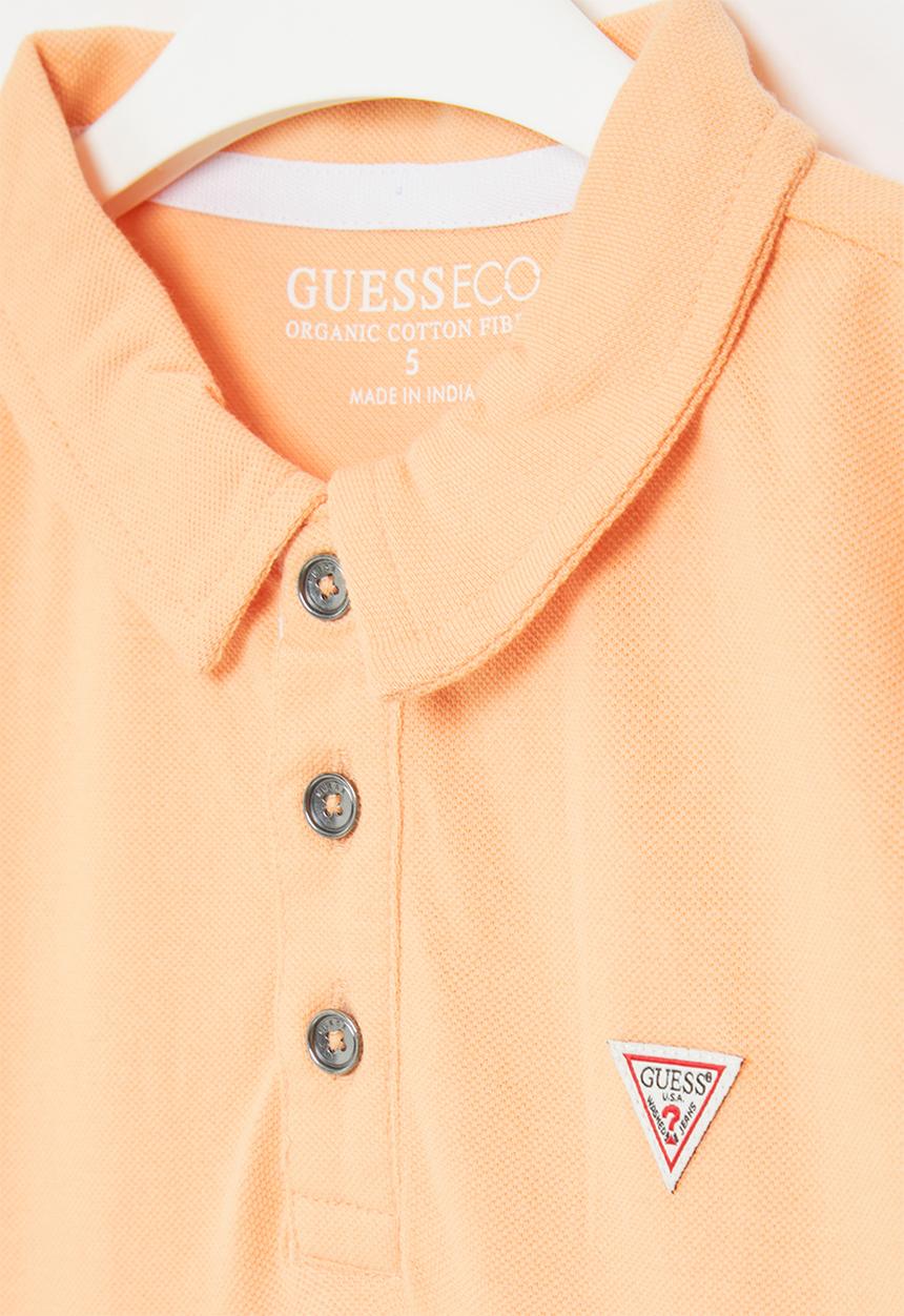 GUESS - Short sleeve polo - orange peach