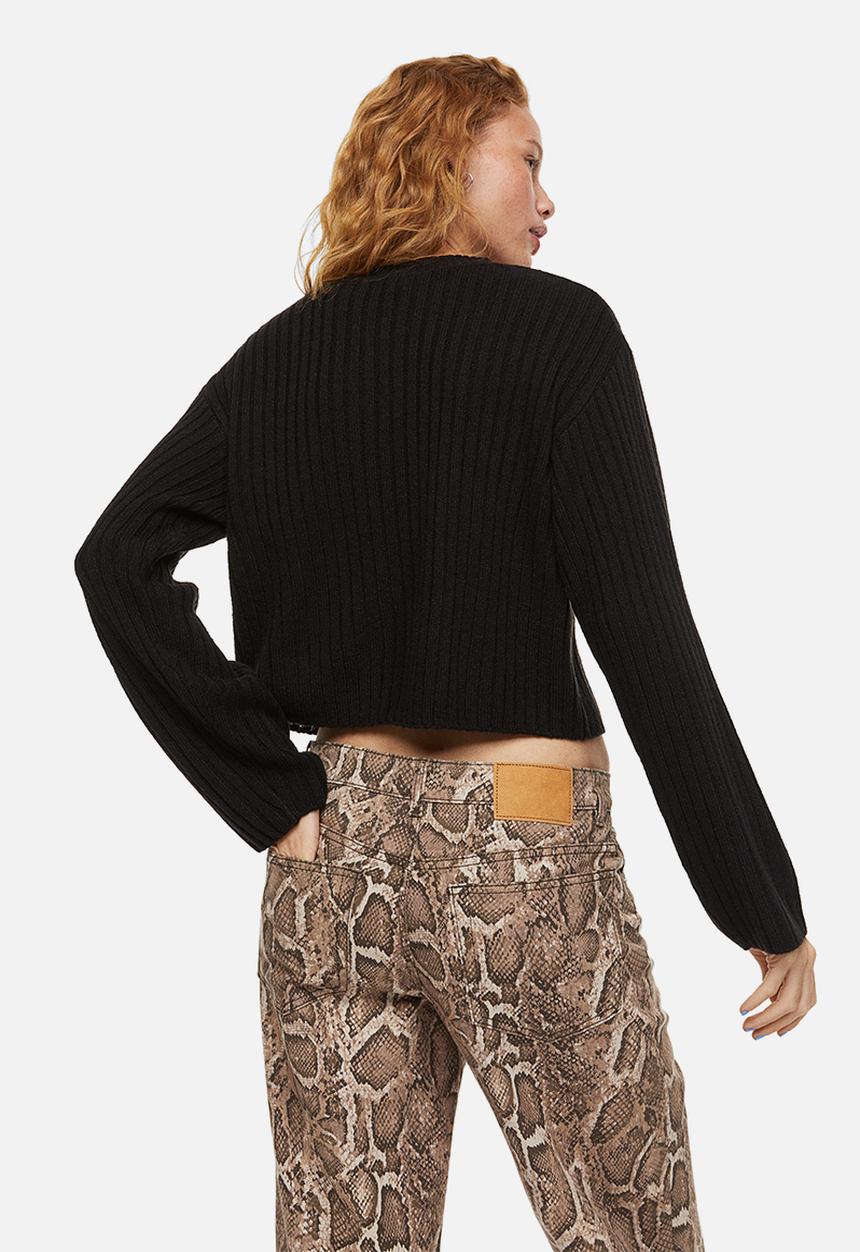 H&M - Rib-knit jumper - black