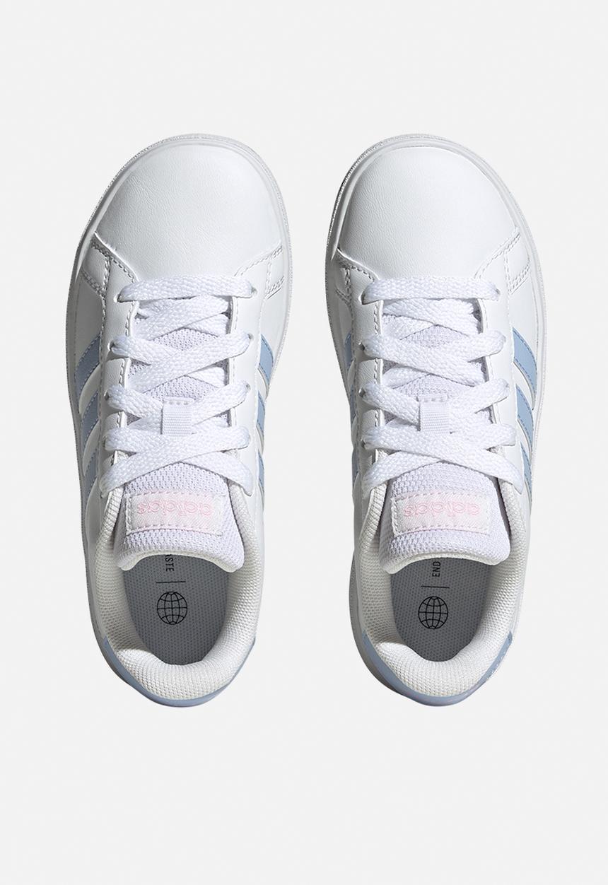 adidas Performance - Grand court 2.0 k - ftwr white/blue dawn/clear pink