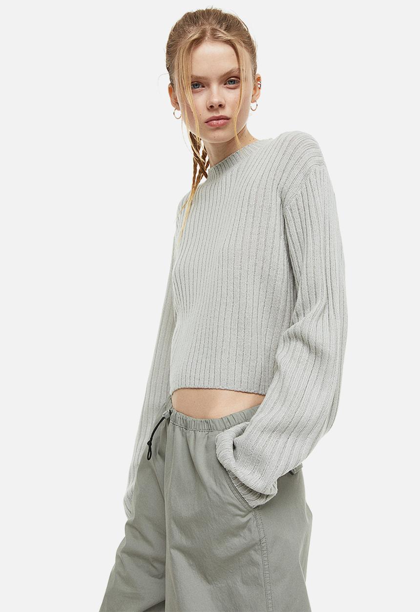 H&M - Rib-knit jumper - grey