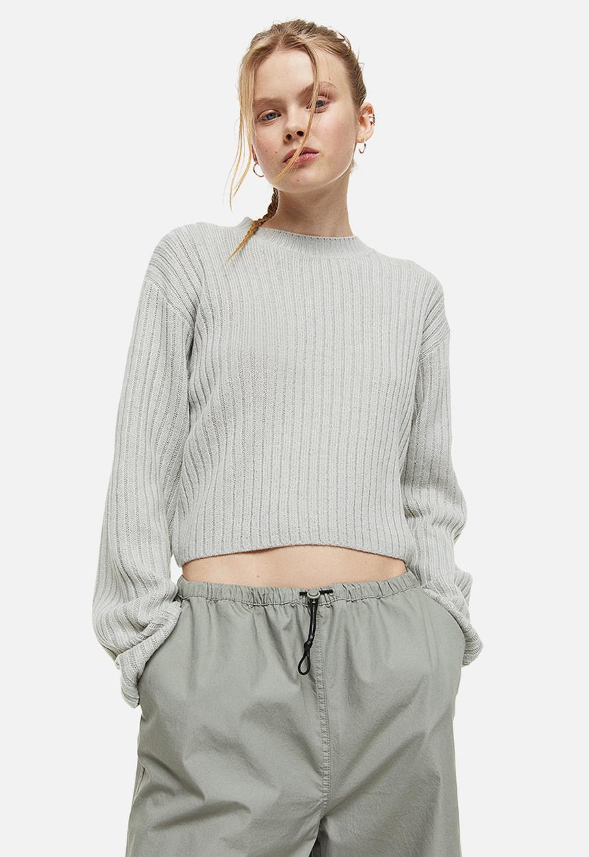 H&M - Rib-knit jumper - grey
