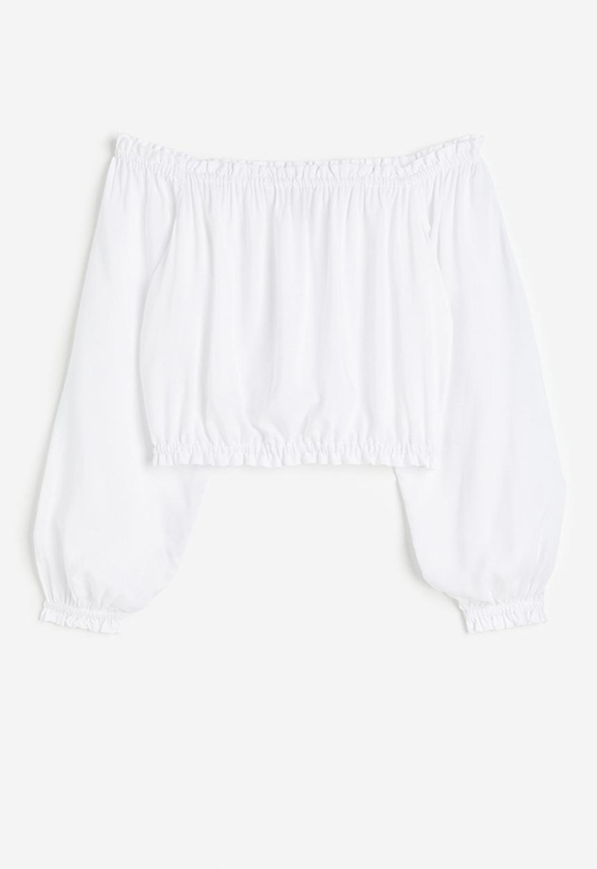 H&M - Off-the-shoulder blouse - white