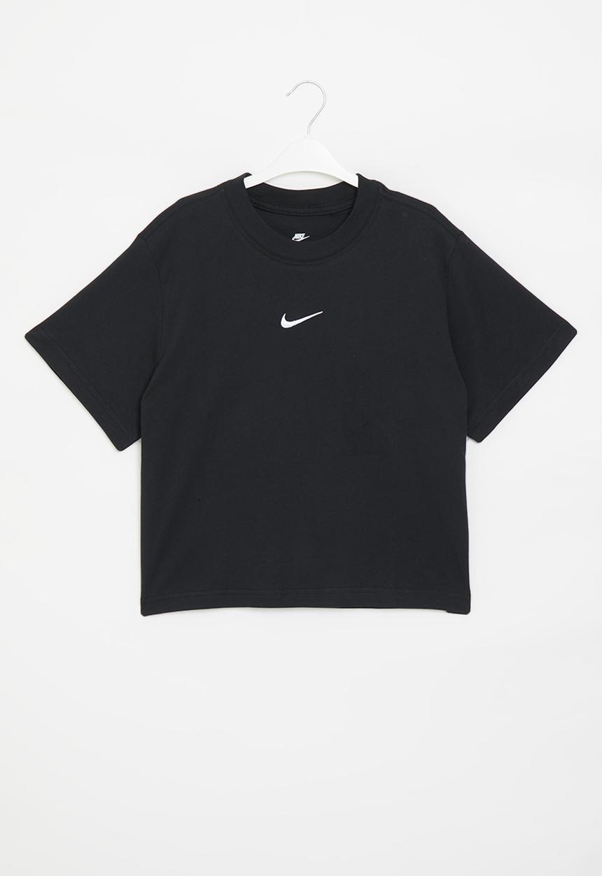 Nike - G nsw tee essntl short sleeve boxy - black & white