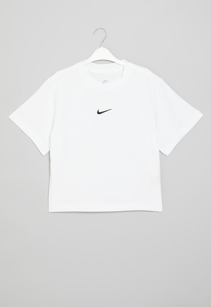 Nike - G nsw tee essntl short sleeve boxy - white & black