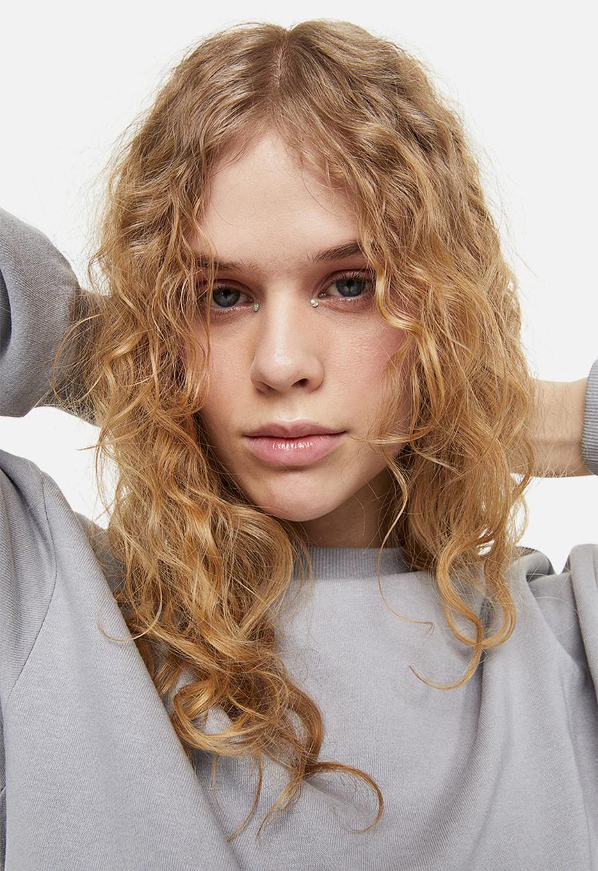 H&M - Cropped sweatshirt - grey