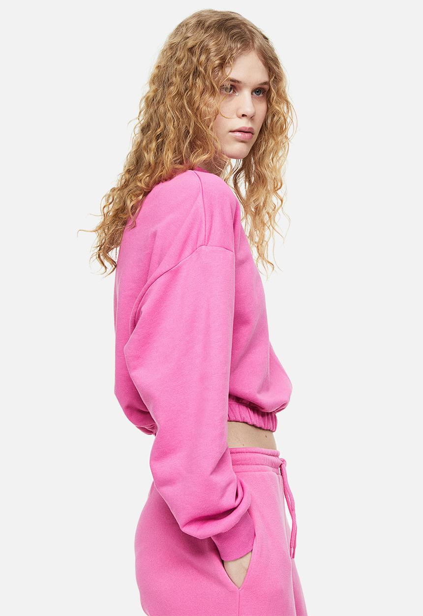 H&M - Cropped sweatshirt - pink