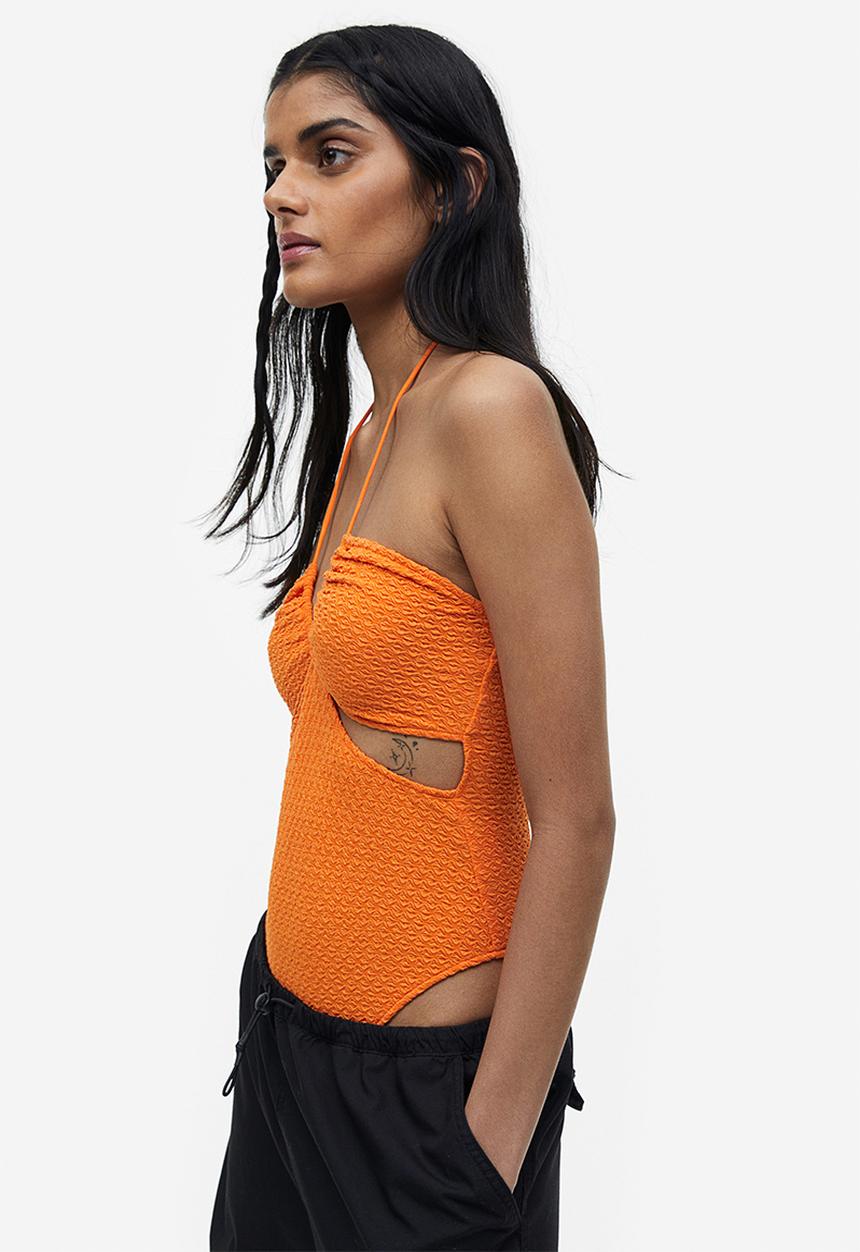 H&M - Cut-out thong body - orange