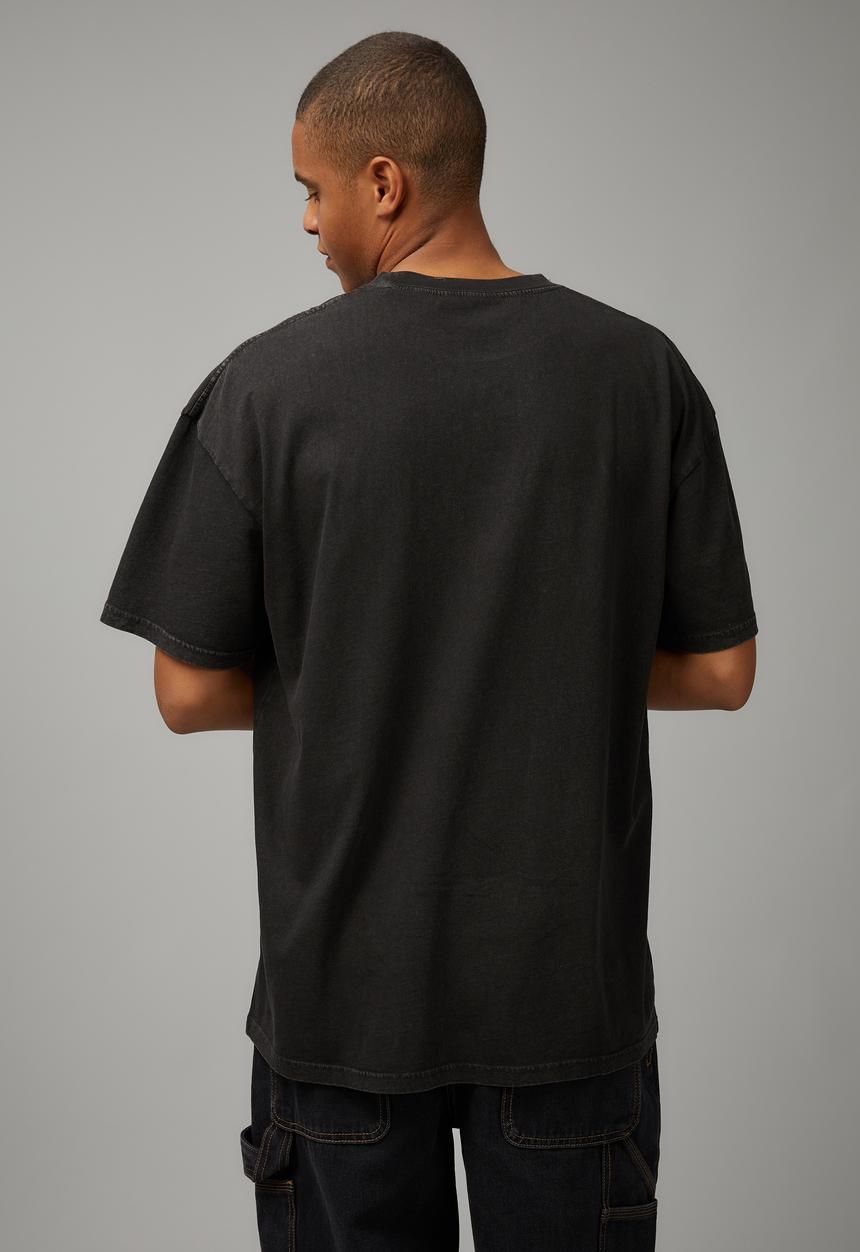 Factorie - Oversized music merch T-shirt - lcn wmg washed black/greenday