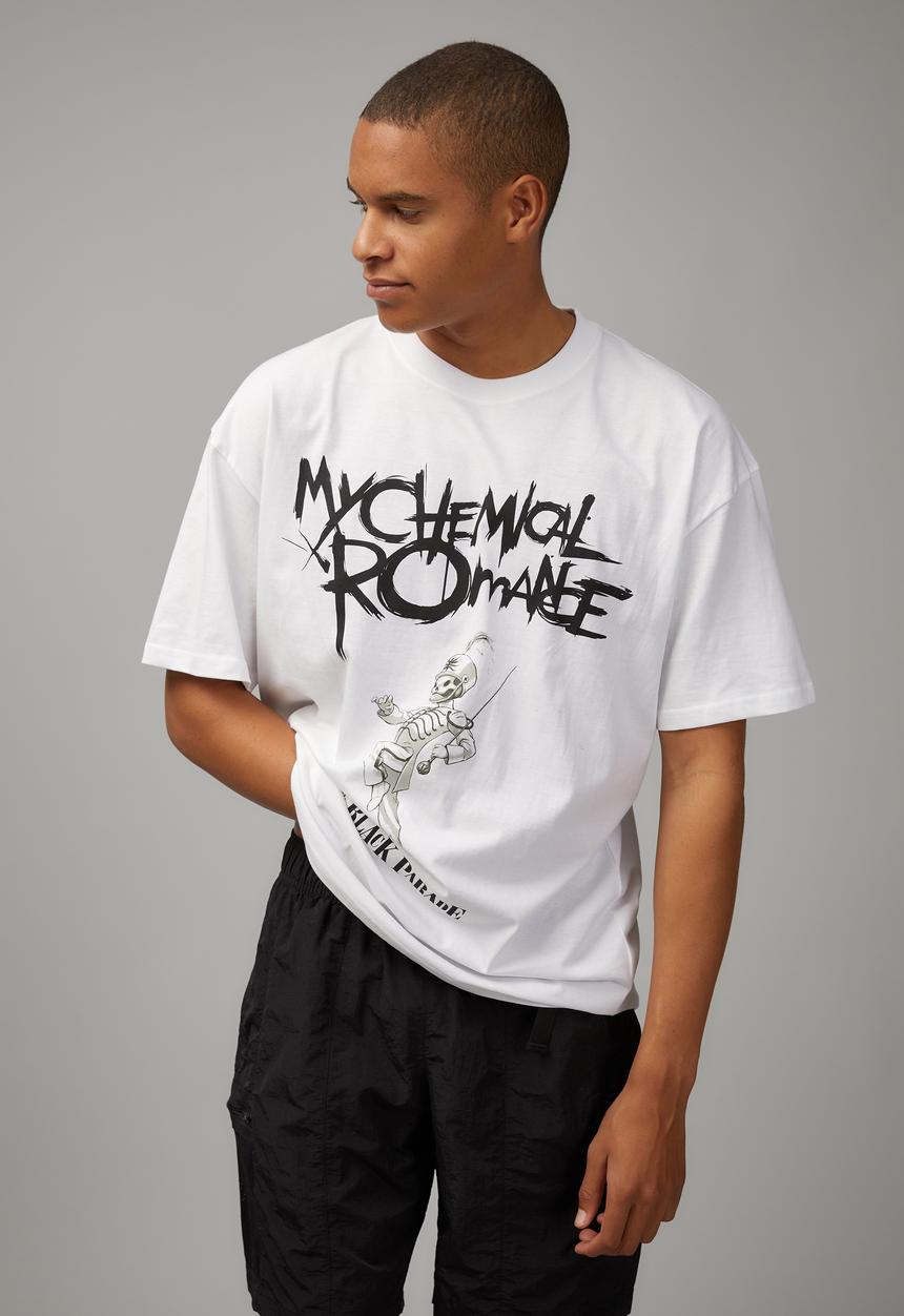 Factorie - Oversized music merch T-shirt - lcn wmg white/my chemical romance