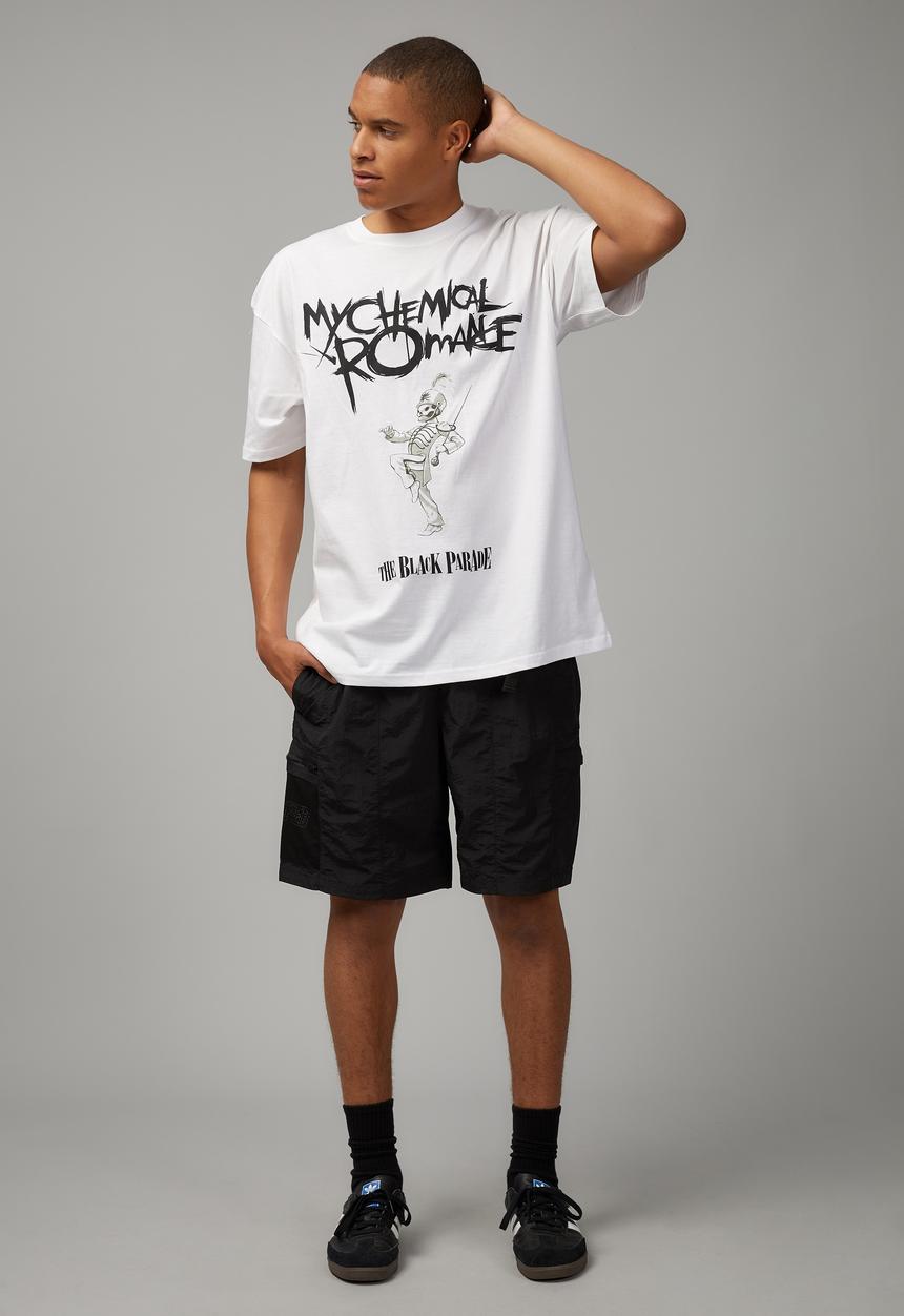 Factorie - Oversized music merch T-shirt - lcn wmg white/my chemical romance