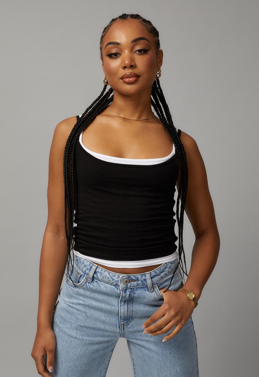 Factorie - Jersey cami - black