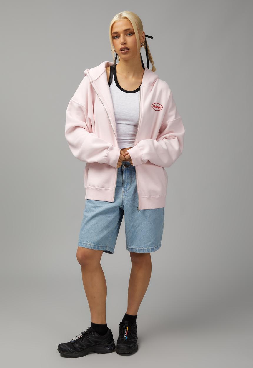 Factorie - Oversized zip through hoodie - bellarina/santa clarita