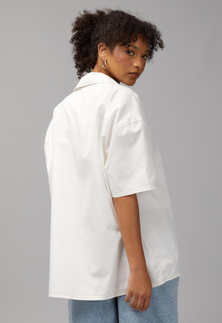 Factorie - Bowling shirt - white