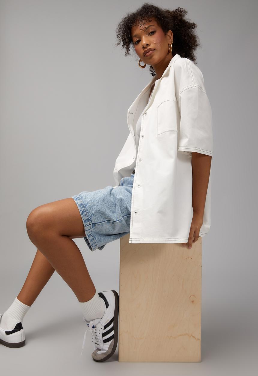 Factorie - Bowling shirt - white