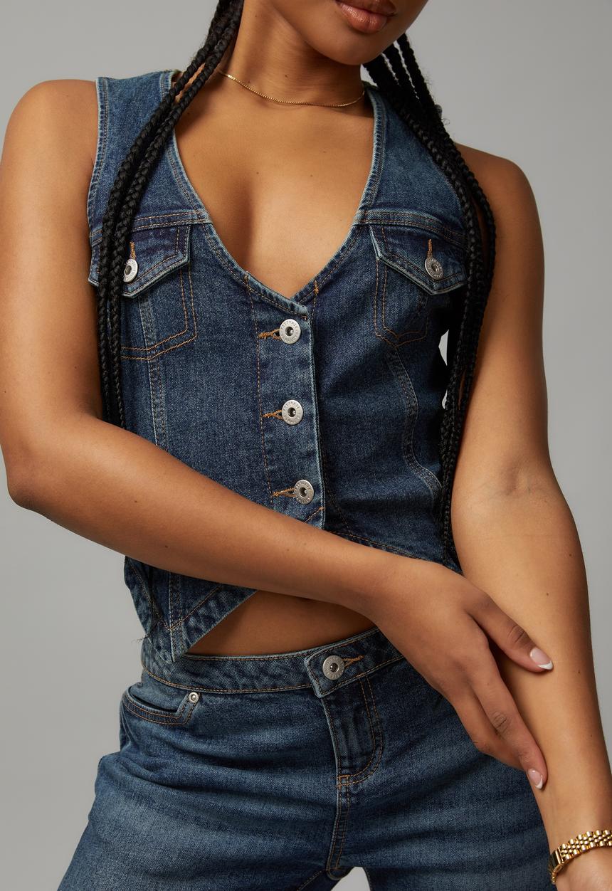 Factorie - Denim vest - blue