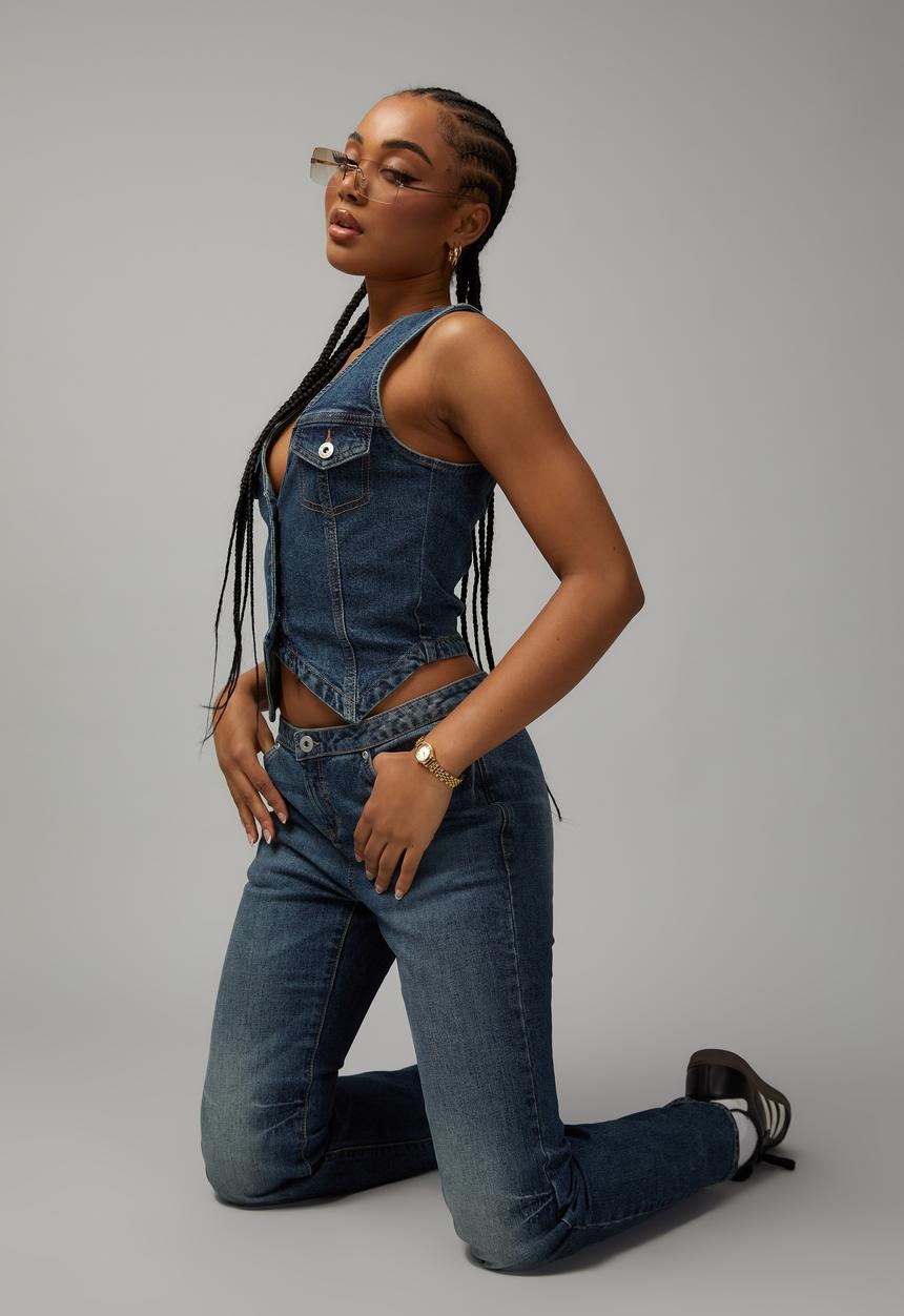 Factorie - Denim vest - blue