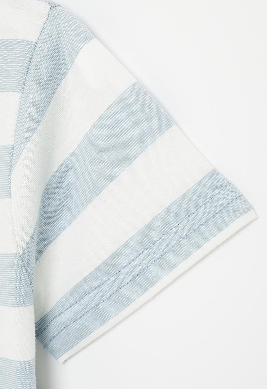 Pop Candy - Stripe tee - blue & white