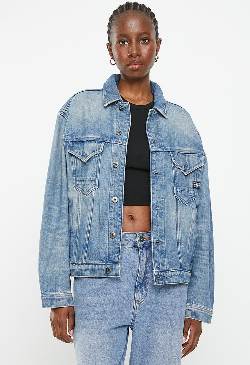 G-STAR - Oversized jacket wmn - sun faded air force blue