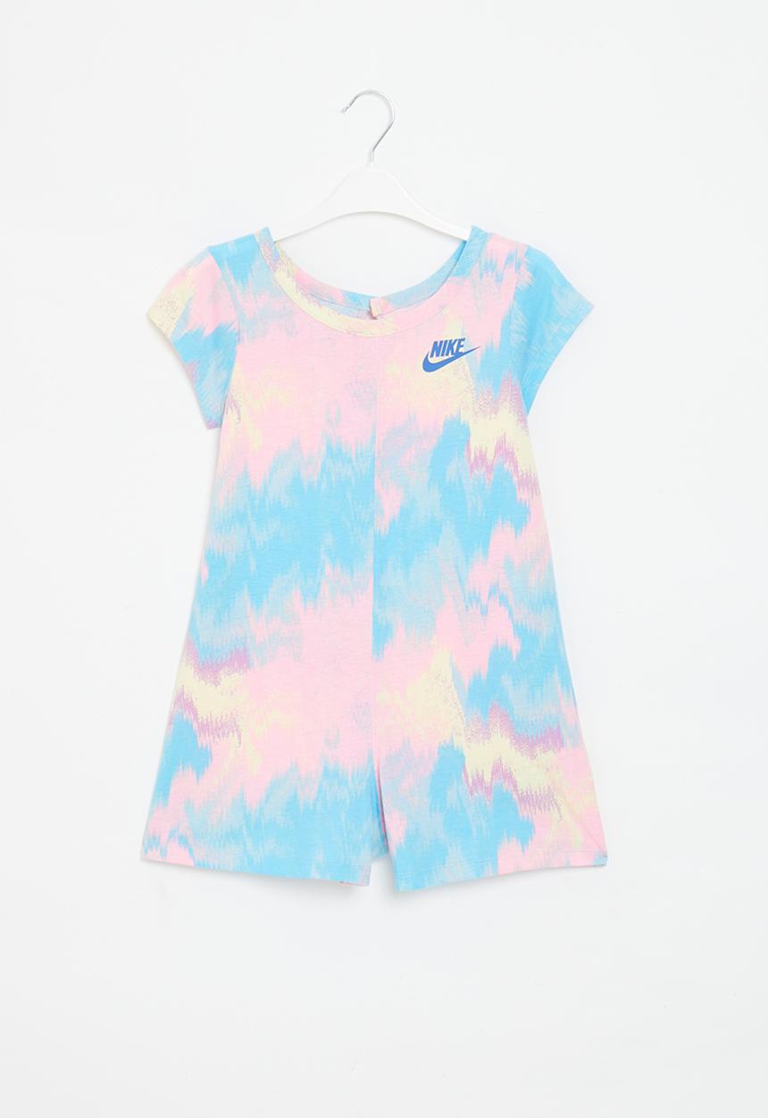 Nike - Nkg aop knit romper - ocean bliss