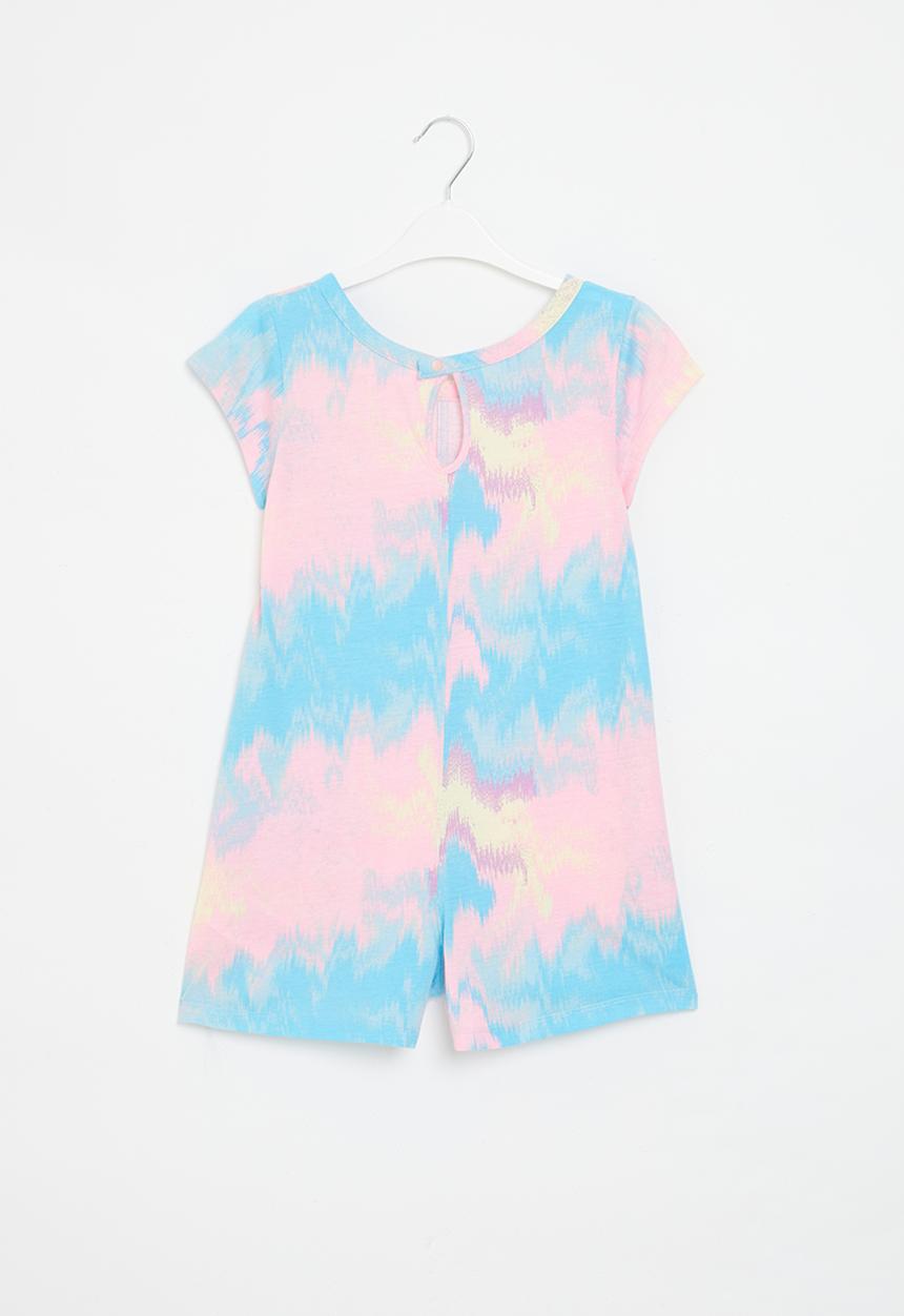 Nike - Nkg aop knit romper - ocean bliss