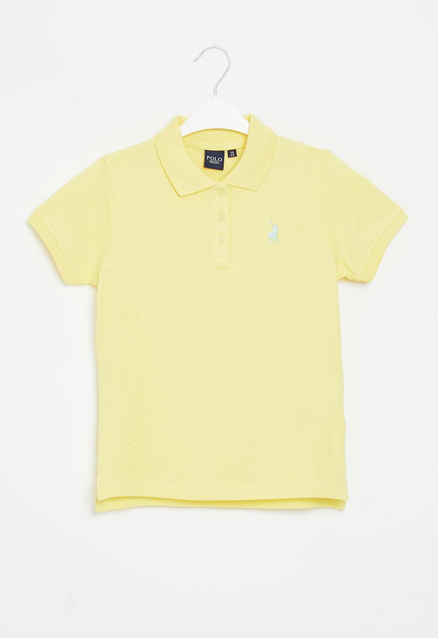 POLO - Girls classic short sleeve golfer - yellow