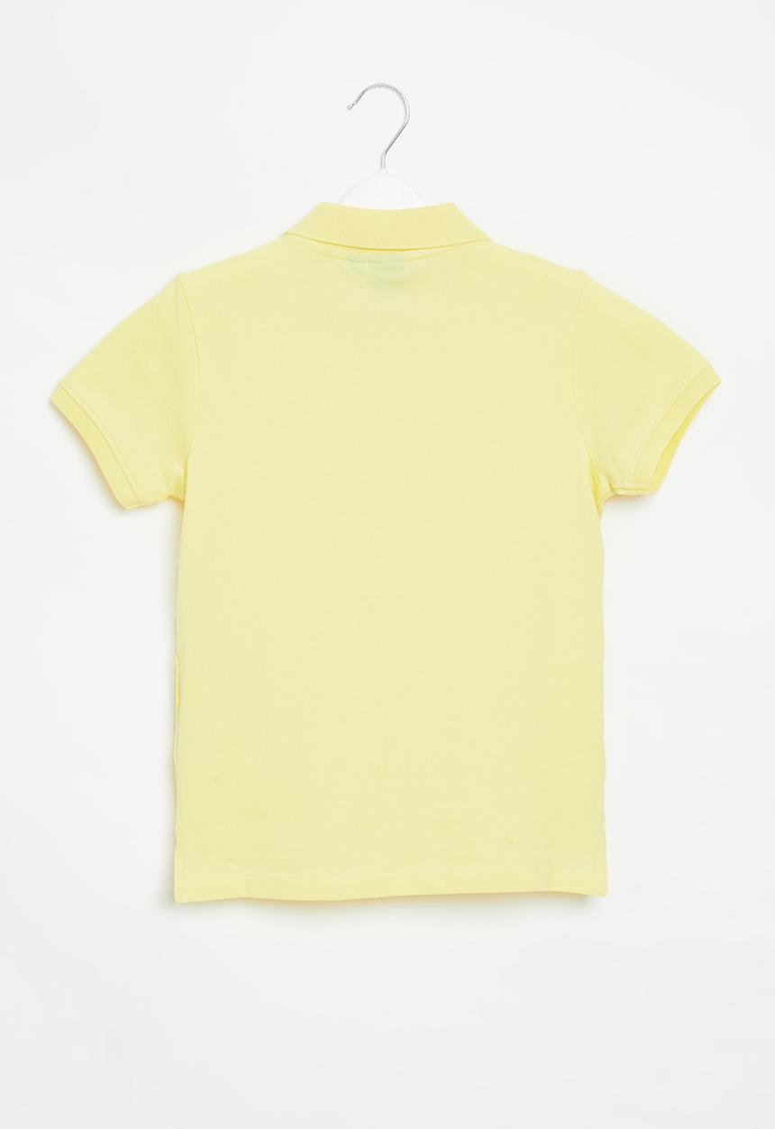 POLO - Girls classic short sleeve golfer - yellow