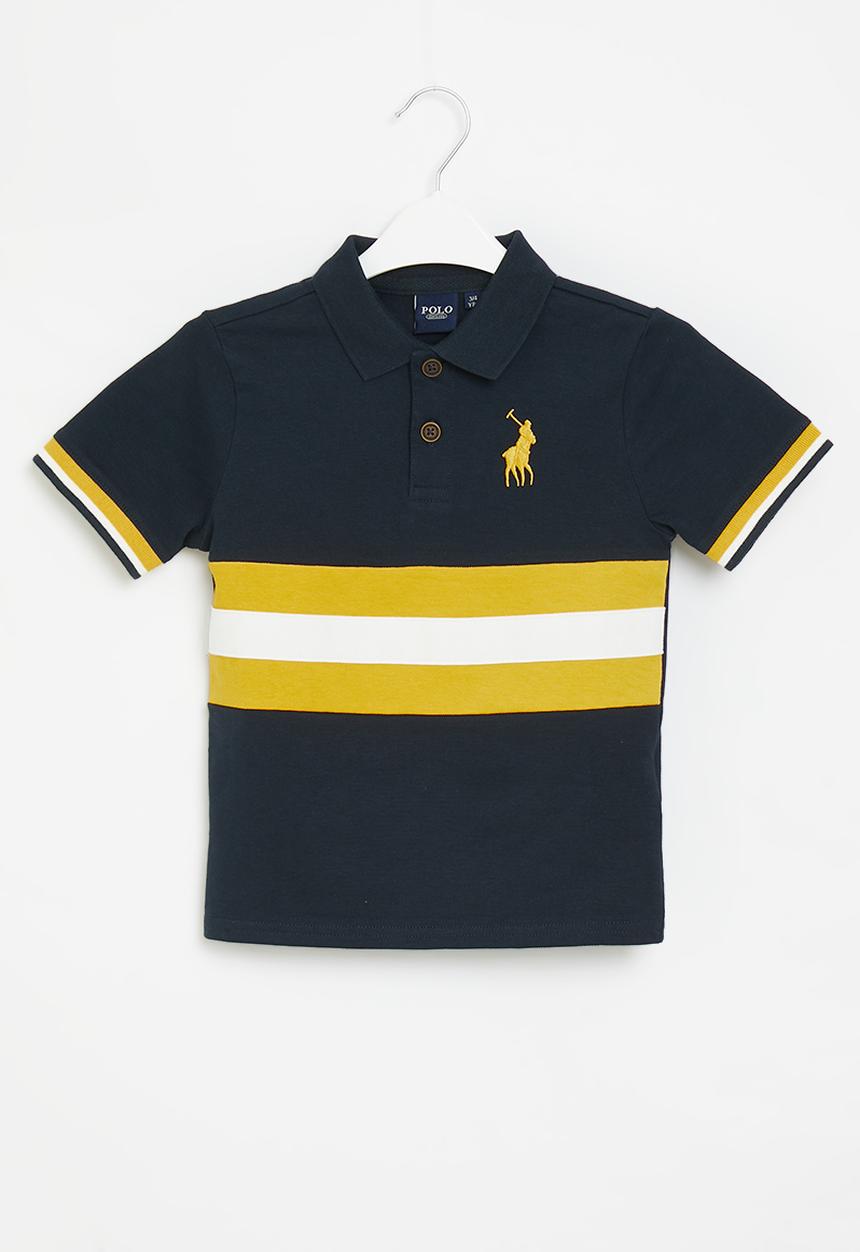 POLO - Boys cut & sew short sleeve go - navy