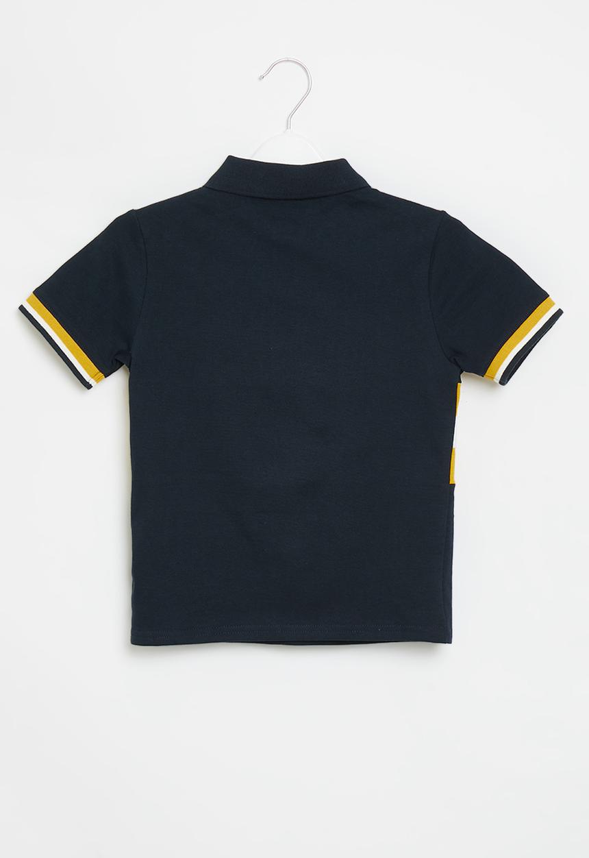 POLO - Boys cut & sew short sleeve go - navy