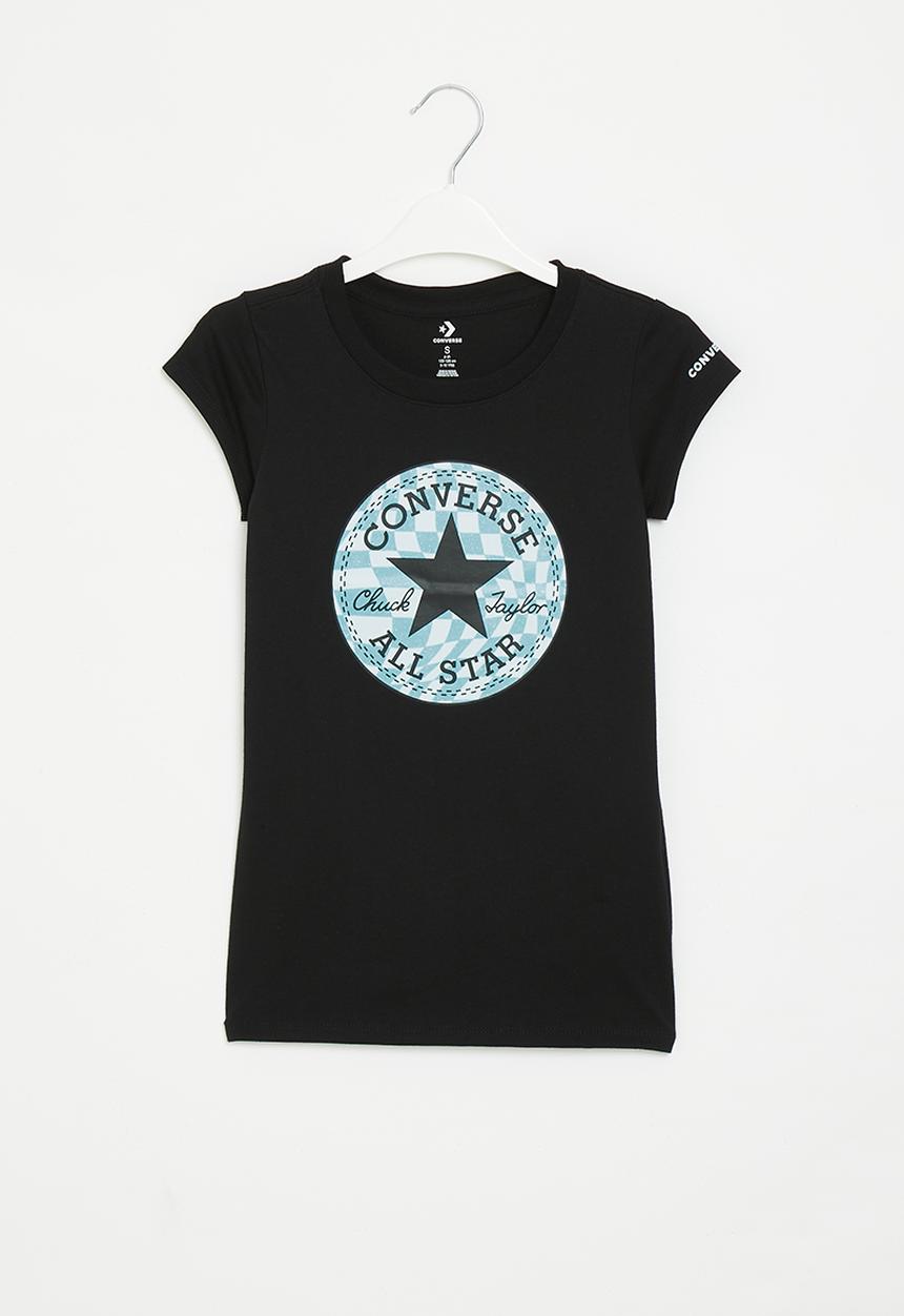 Converse - Teen Short sleeve chuck patch gfx T-shir - black