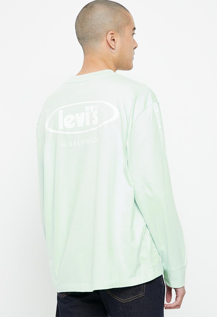 Levi’s® - Ls graphic authent tee z ssnl exp logo l - green 