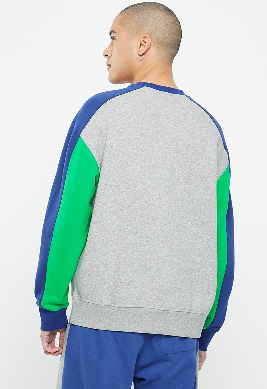 Levi’s® - Blocked levis sweats crew - flip block mid tone gray heather 