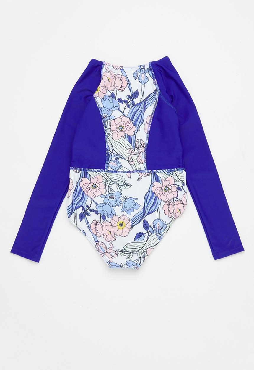 Pop Candy - Long sleeve swimsuit - blue 