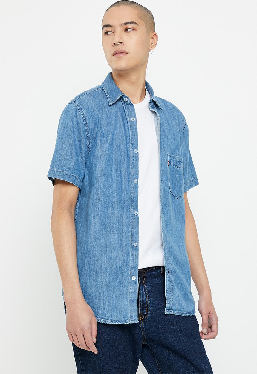 Levi’s® - Ss classic 1 pkt std za frankin stone w - navy 