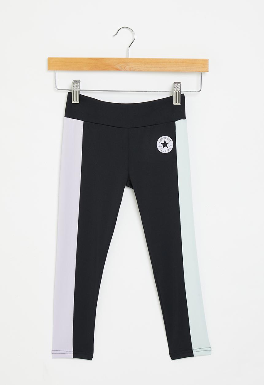 Converse - Blocked high rise legging - black