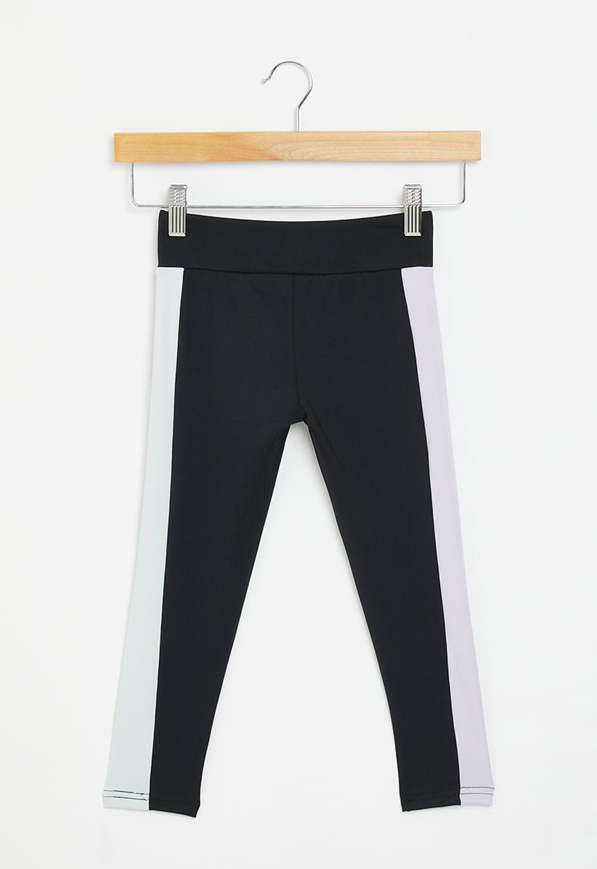 Converse - Blocked high rise legging - black