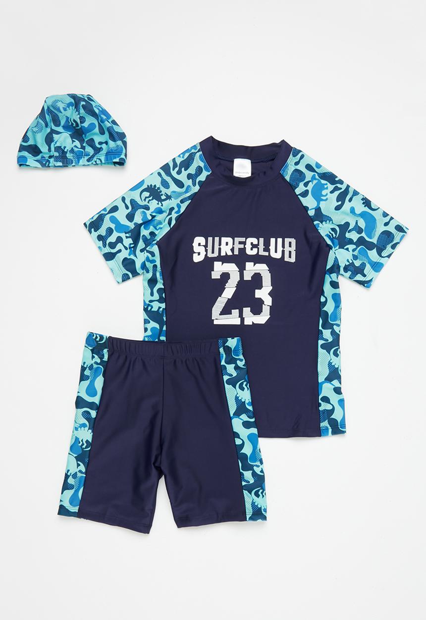 Pop Candy - 3 Piece swim set - navy & blue 
