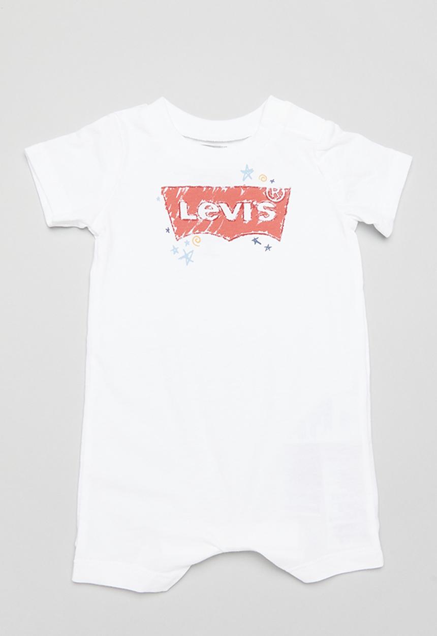 Levi’s® - Lvb doodle batwing romper - bright white