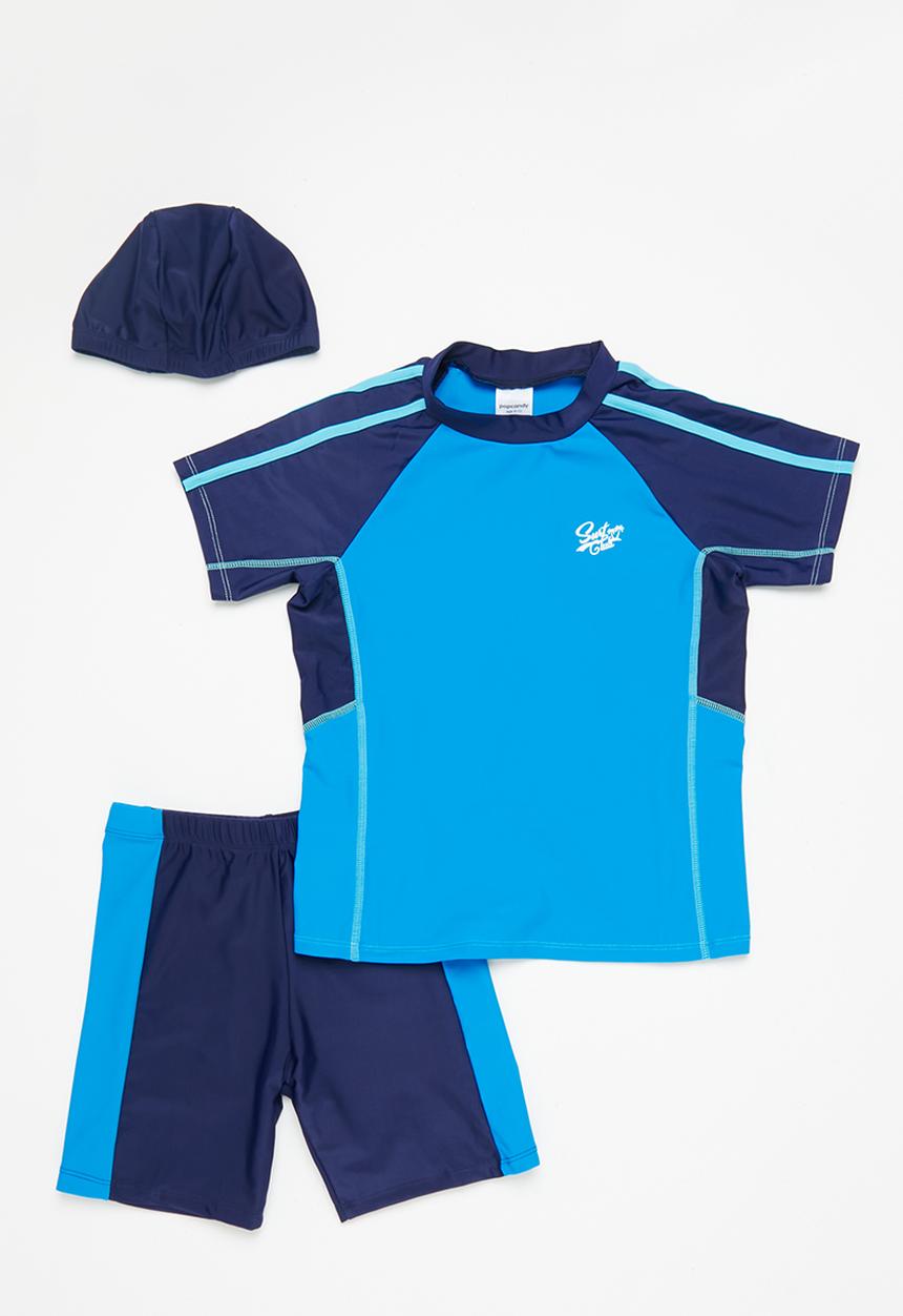 Pop Candy - 3 Piece swim set - navy & blue