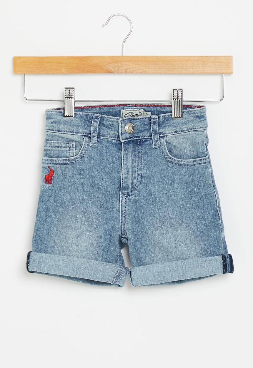 POLO - Girls pjc denim short - light wash