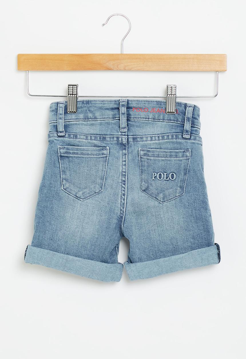 POLO - Girls pjc denim short - light wash