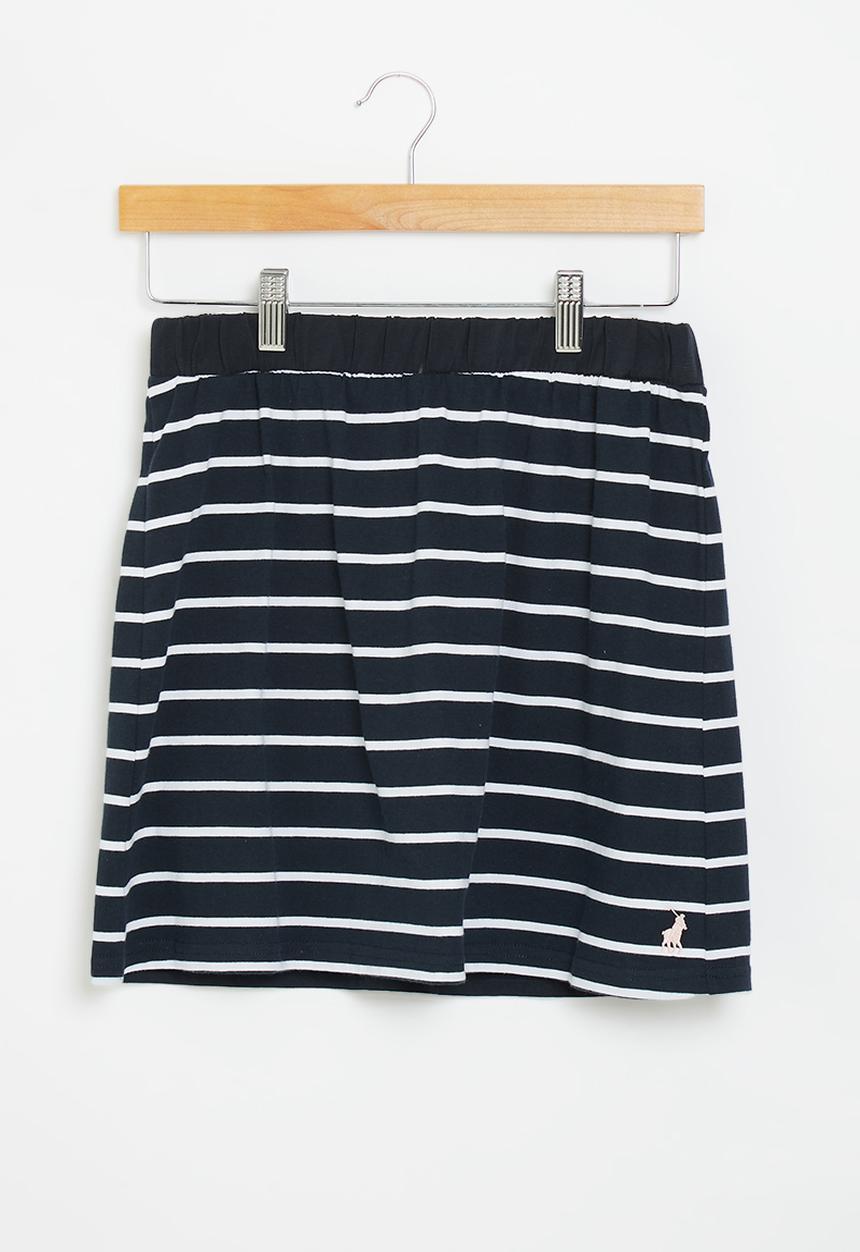 POLO - Girls striped skort - navy