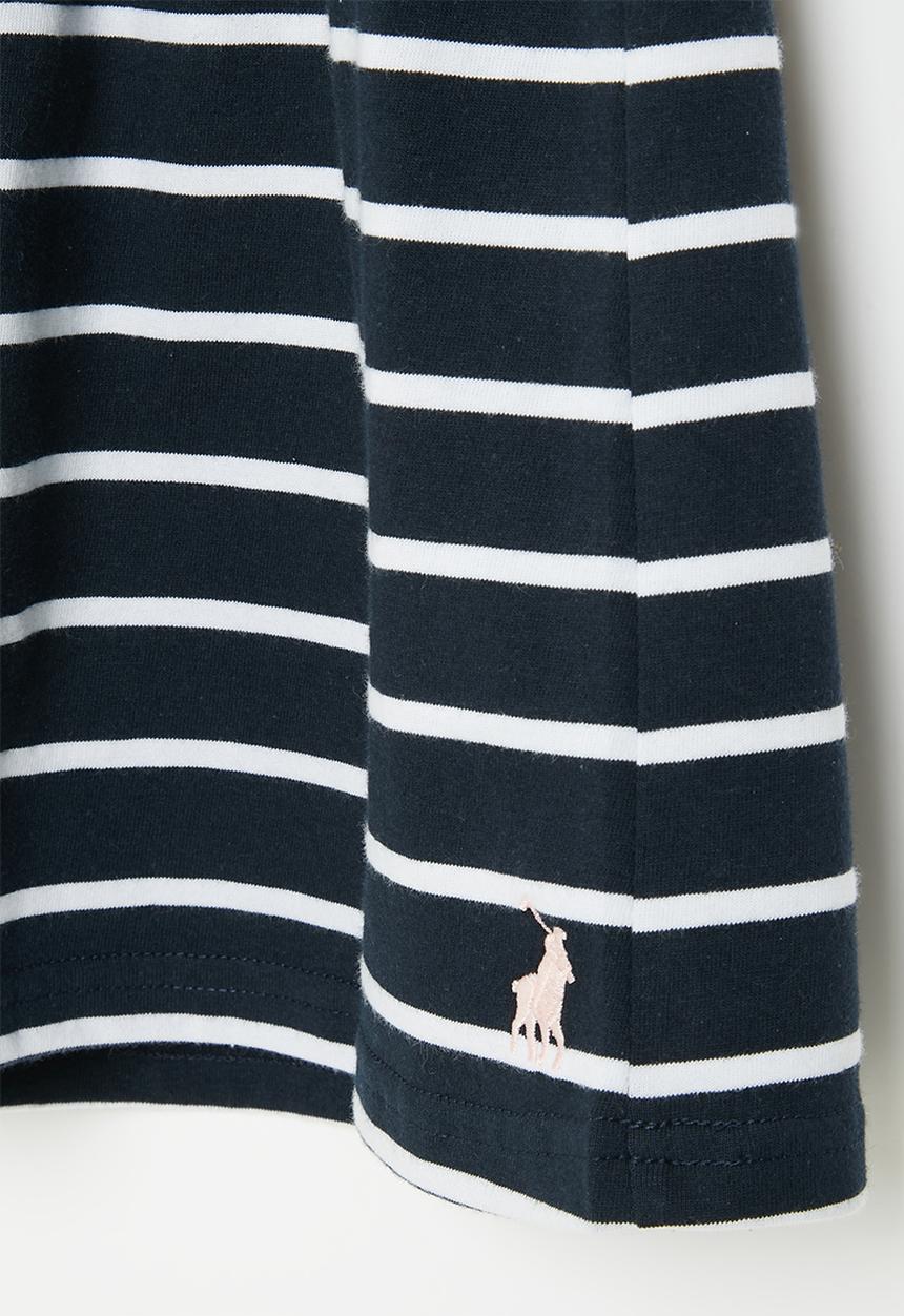 POLO - Girls striped skort - navy