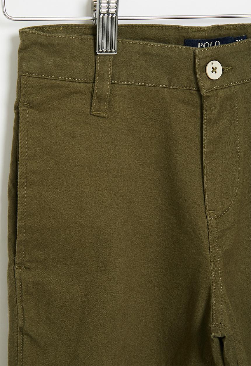 POLO - Boys chino short - olive