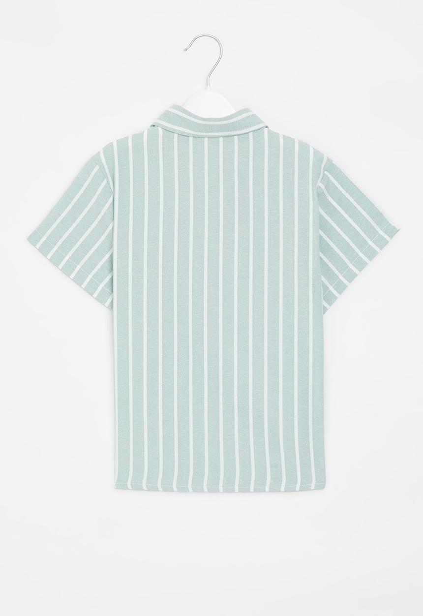Pop Candy - Stripe shirt - blue & white
